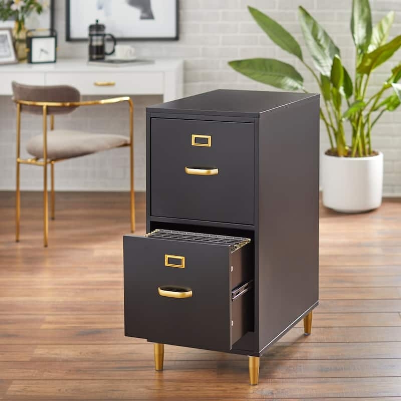 File Cabinet Mid Century Modern Walnut Splayed Legs Recessed Pulls