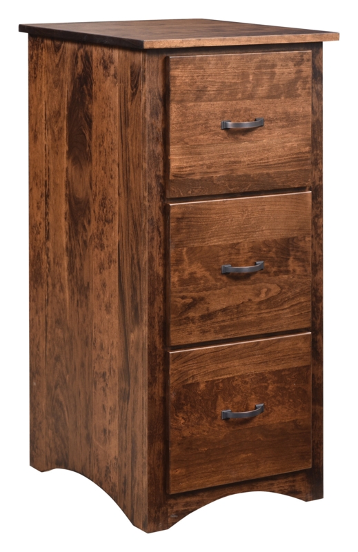 File Cabinet Shaker Style Wood 3 Drawer Vertical Office Storage