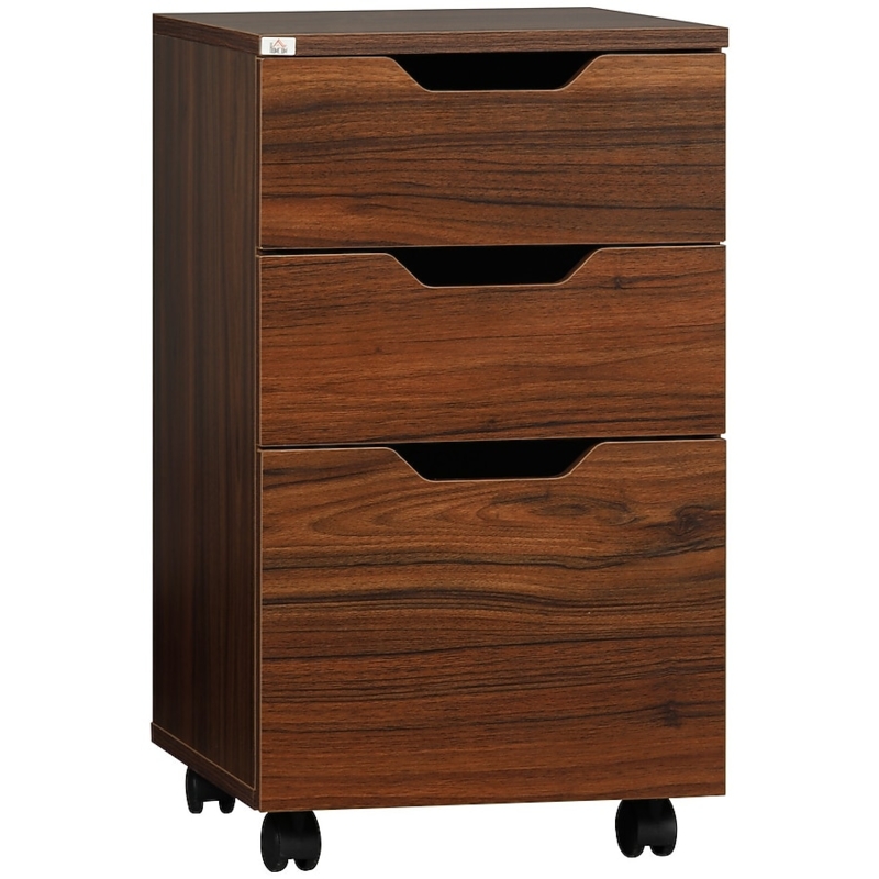 File Cabinet with Graduated Drawers, Industrial Style Office Filing