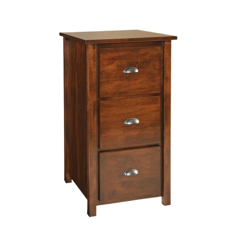 File Cabinet with Silver Toned Pulls, Classic Filing Cabinet Design