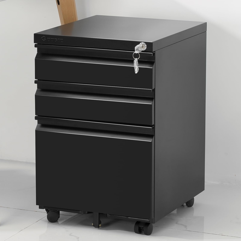 Filing Cabinet Anti Tilt Center Wheel Metal File Cabinet