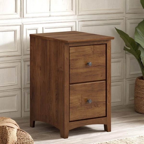 Filing Cabinet, Black Bar Pulls, Light Brown, Modern Wood Filing Cabinet