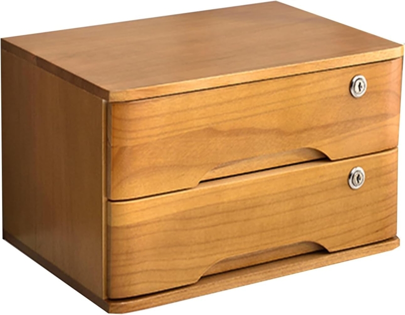 Filing Cabinet, Mobile Casters, Locking Mechanism, Mobile Wood Drawers
