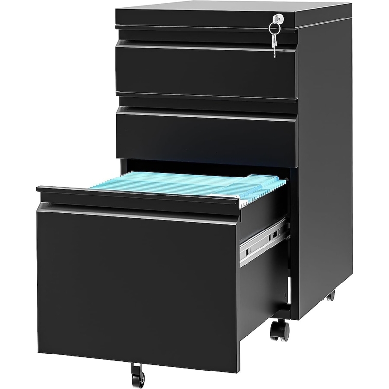 Filing Cabinet Vertical Storage Locking Storage For Home Office