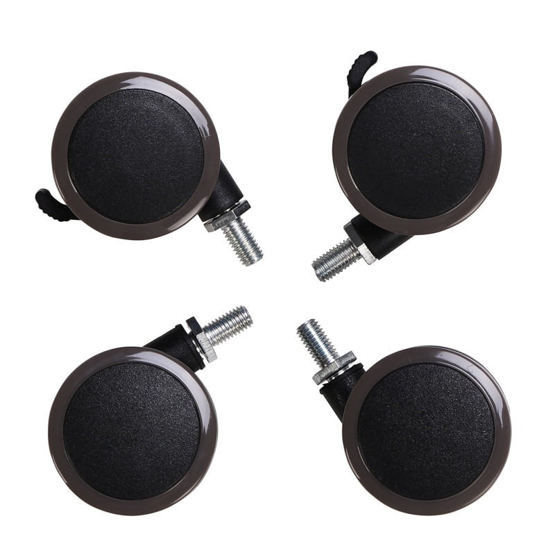 Furniture Casters Swivel with Brakes Heavy Duty Silver Stems