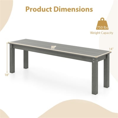 Garden Bench, Central Motif & Reddish Tone, Traditional Patio Seating