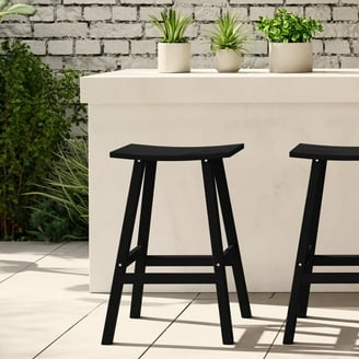 Gray Adirondack Bar Stool Weather Resistant Design Counter Height