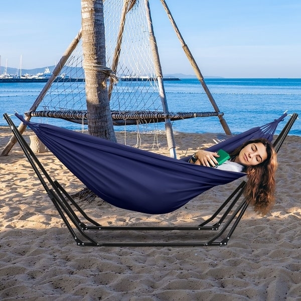 Hammock Chair, Portable Steel, Matte Finish with Cup Holder