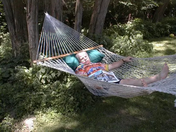 Hammock for Indoor Installation, Coastal Sunroom Lounge Seating