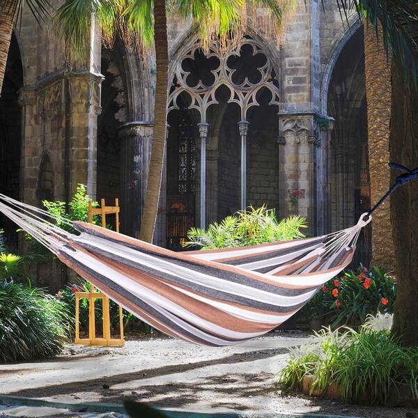 Hammock, Matching Carrying Bag with Striped Pattern, Portable Bed