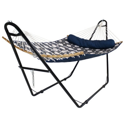 Hammock Stand, Adjustable, Curved Base, Protective Feet