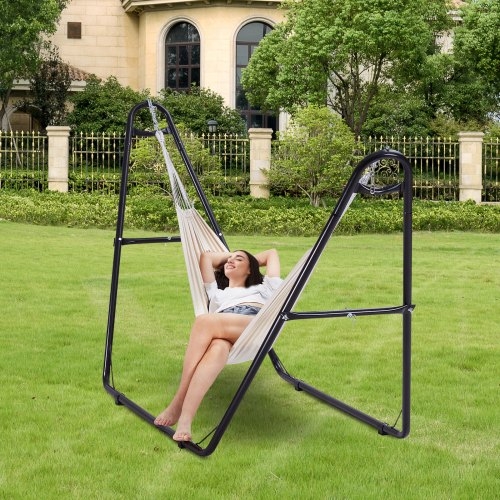 Hammock Stand with Adjustable Chains and Carrying Bag, Heavy Duty Metal