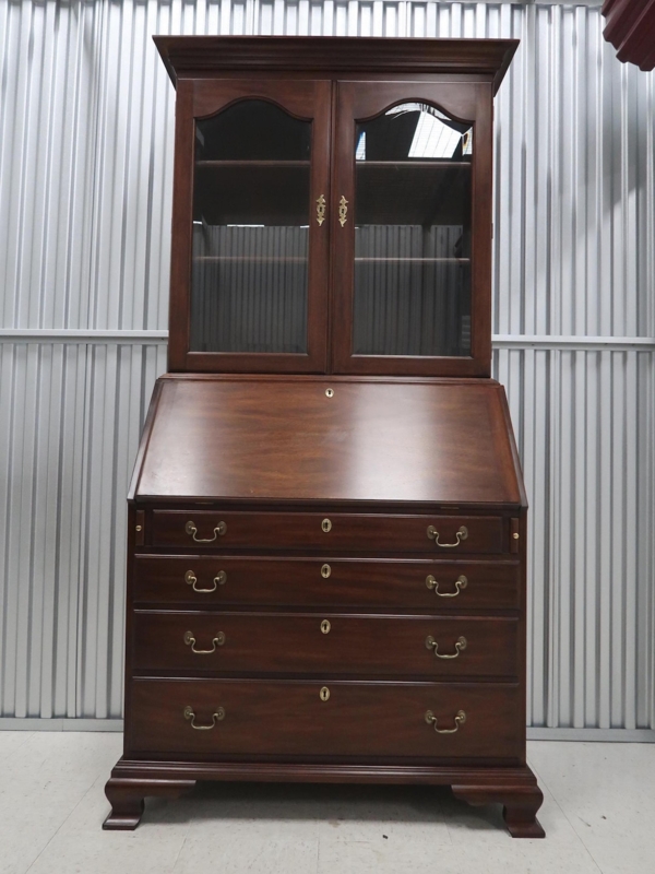 Henkel- Harris J. Hancock Mahogany Georgian Secretary Desk Vintage Find -  Etsy