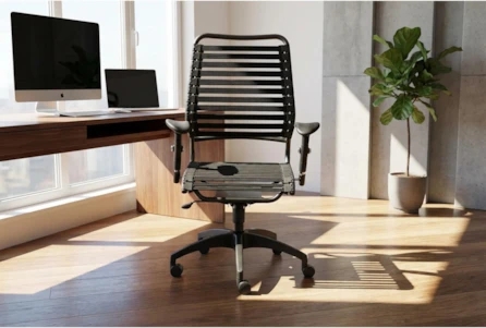 High Back Ergonomic Office Chair with Headrest, Matte Finish