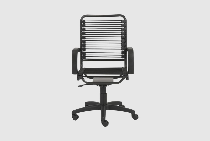 High Back Office Chair with Nylon Frame and Bungee Cords