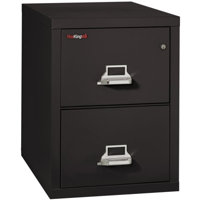 Industrial Grey Filing Cabinet with Recessed Handles and Label Slots