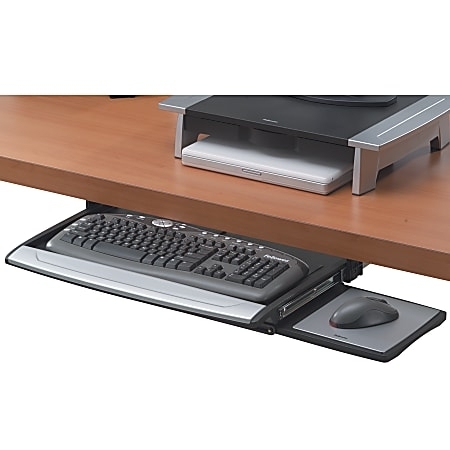 Keyboard Tray Swivel Mouse Platform Integrated Wrist Rest