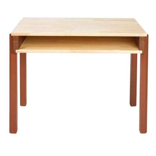 Kids Desk Square Legs Preschool Height Matte Finish Light Wood
