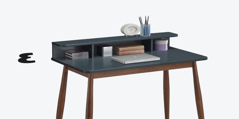 Ladder Style Writing Desk with Leaning Frame, Scandinavian Home Office