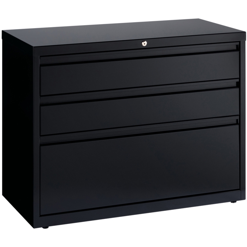Lateral File Cabinet: Dark Espresso Finish Three Drawer Box Box File