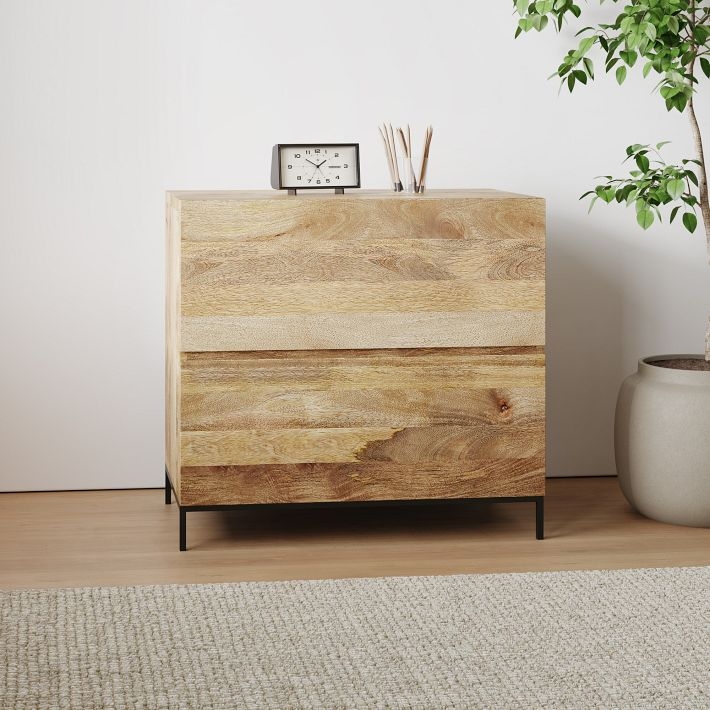 Lateral File Cabinet Industrial Metal Box Base and Wide Pulls