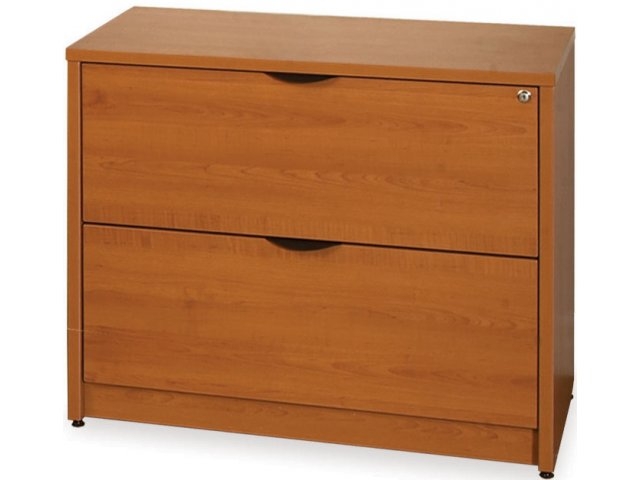 Lateral File Cabinet Locking Drawers with Slim Silver Handles
