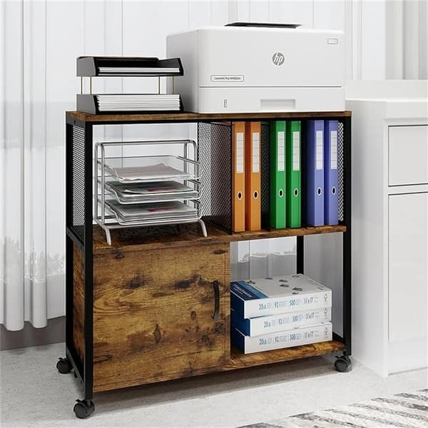 Lateral File Cabinet Open Shelving Wood Lateral File With Wheels