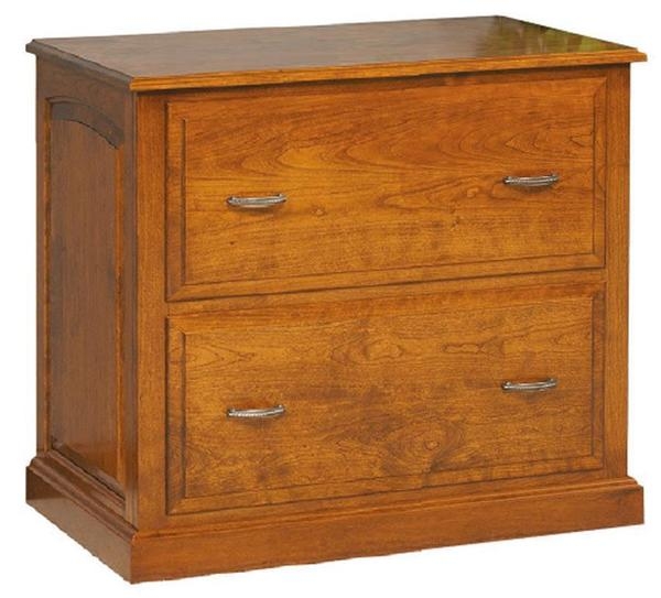 Lateral File Cabinet with Recessed Drawer Panels, Mission Style