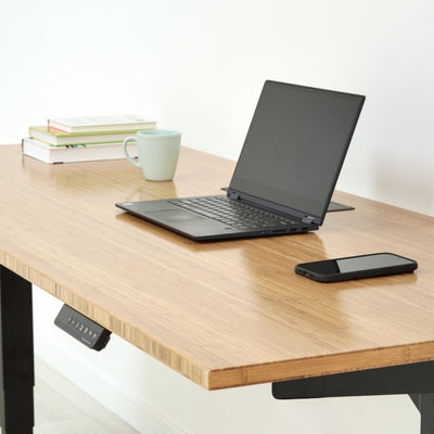 Layered Edge Standing Desk Top with Rounded Corner