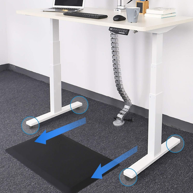 Locking Desk Wheel Casters Heavy Duty Silver Stem Set