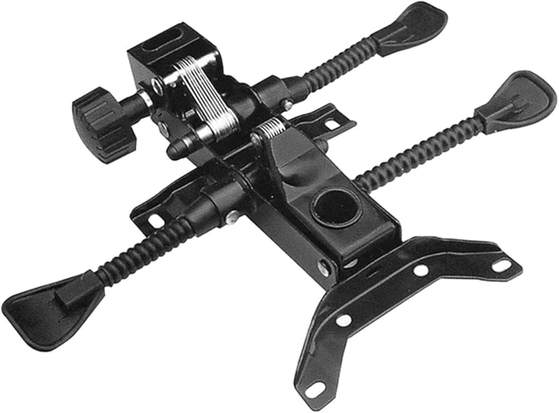 Matte Black Office Chair Mechanism with Tilt Control and Tension Knob