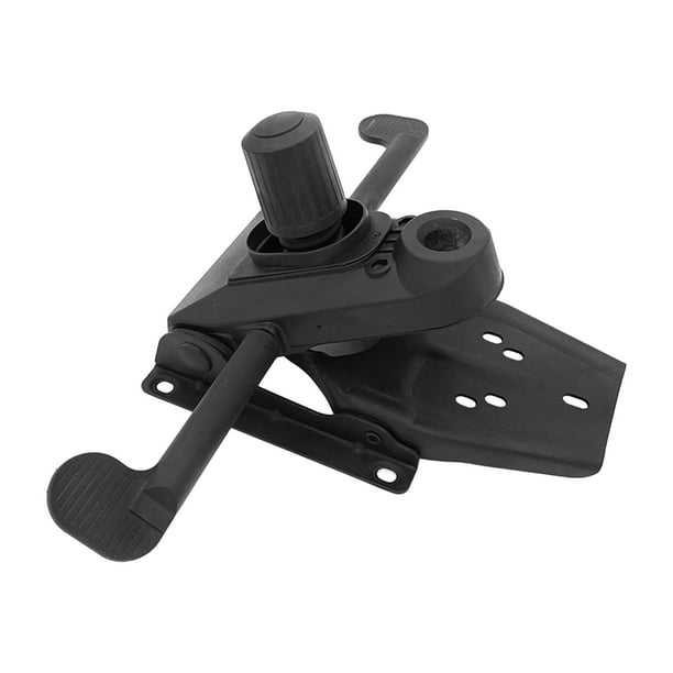 Matte Black Office Chair Tilt Mechanism with Tension Knob and Lever