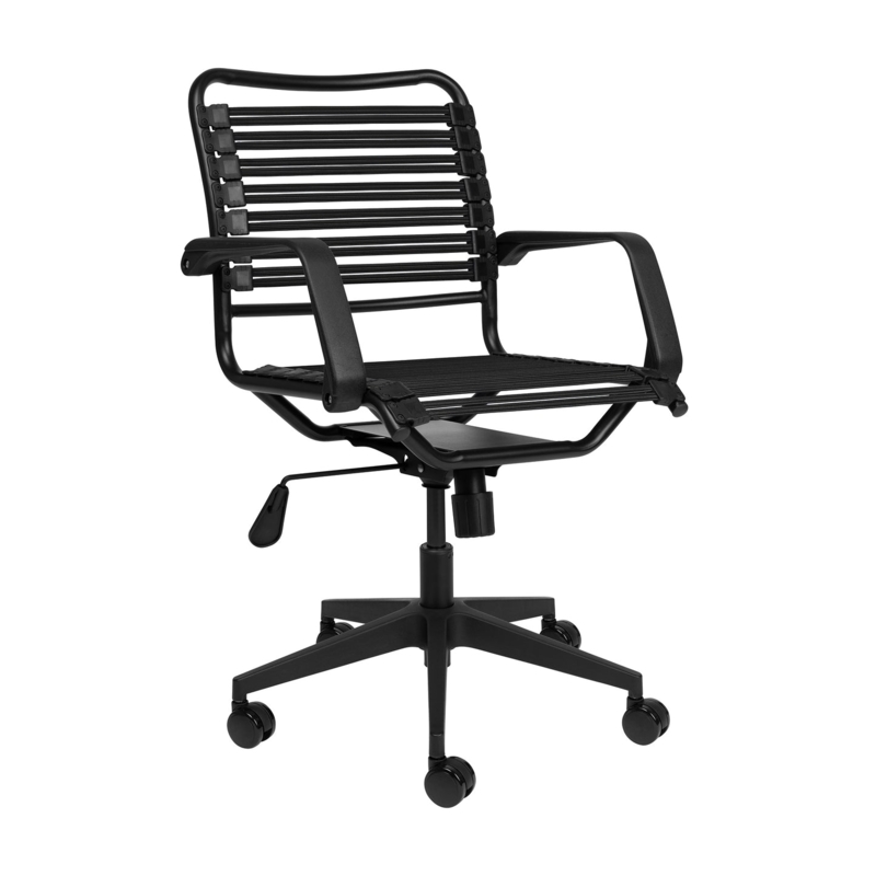 Matte Finish Office Chair with Monochromatic Bungee Straps