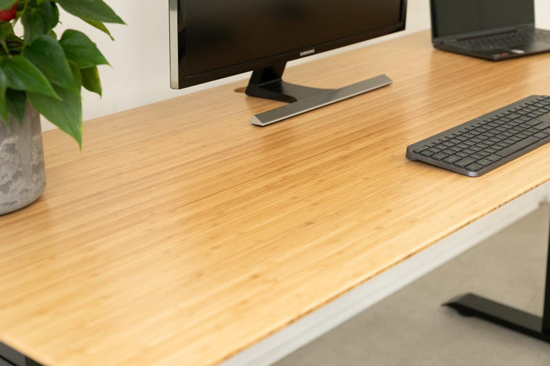 Matte Frame Standing Desk with Cable Grommet