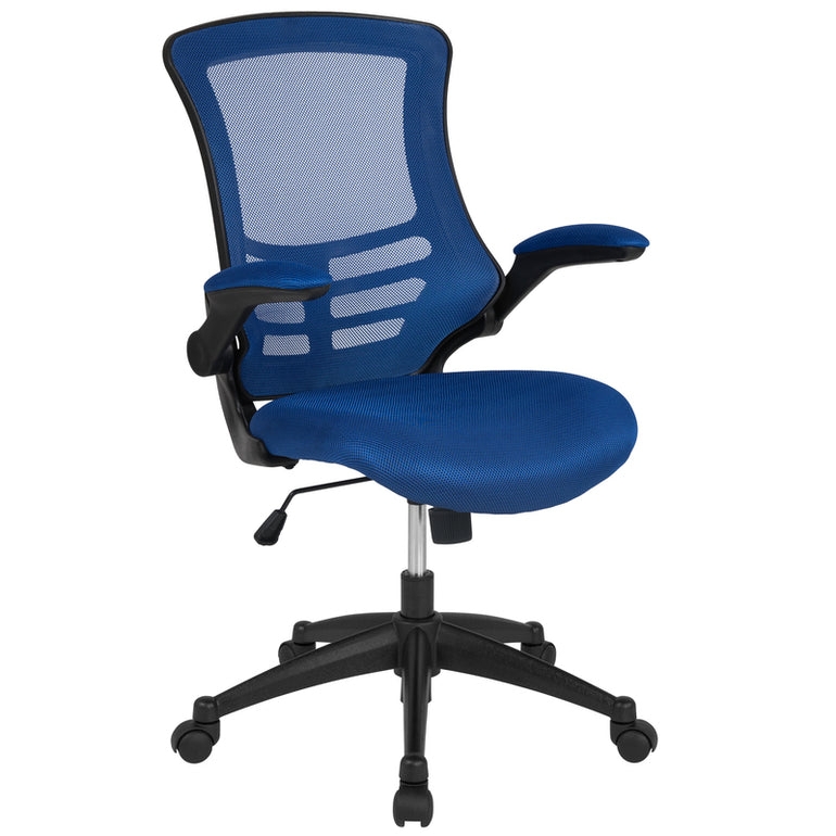 Mesh Ergonomic Office Chair, Mid-Back with Flip-Up Arms