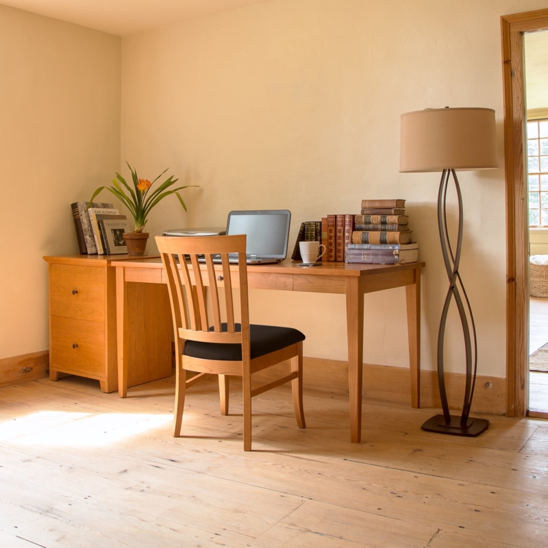 Minimalist Shaker Style Writing Desk with Single Center Drawer