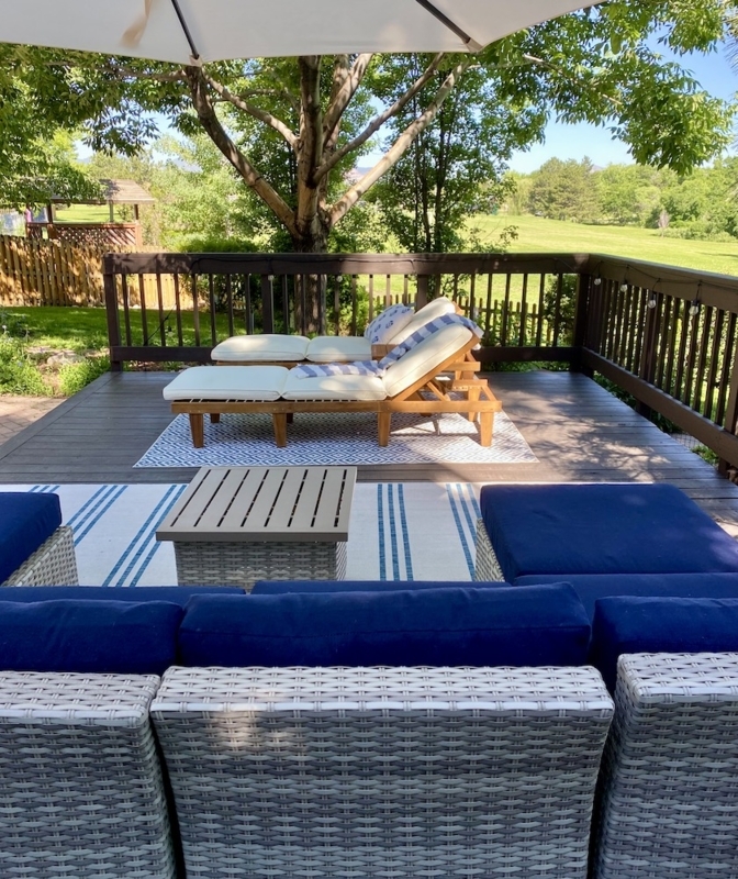 Modern Coastal L-Shaped Sectional with Rope Arms