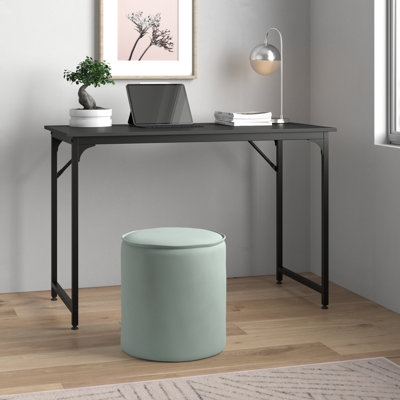 Modern Writing Desk with K-Shaped Legs, Scandinavian Style Compact Workspace