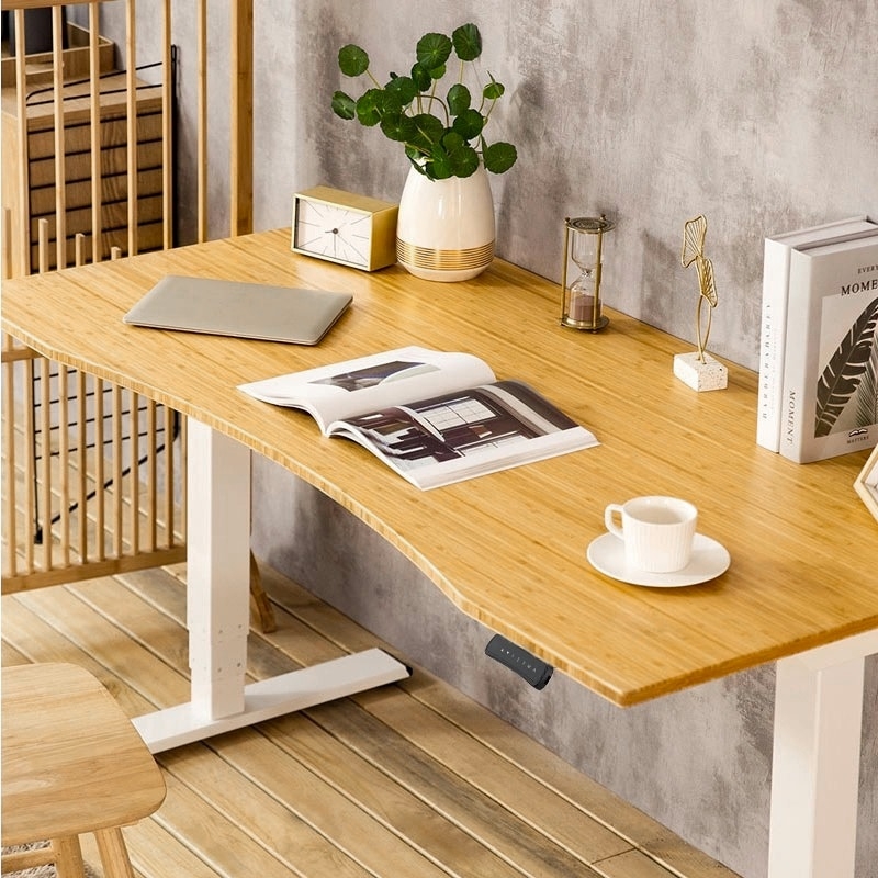 Multi-Layered Bamboo Desk Top with Rounded Corner