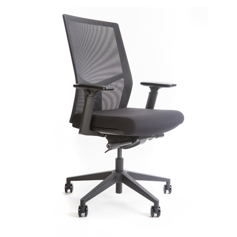 Office Chair Adjustable Headrest High Mesh Back Ergonomic Seating