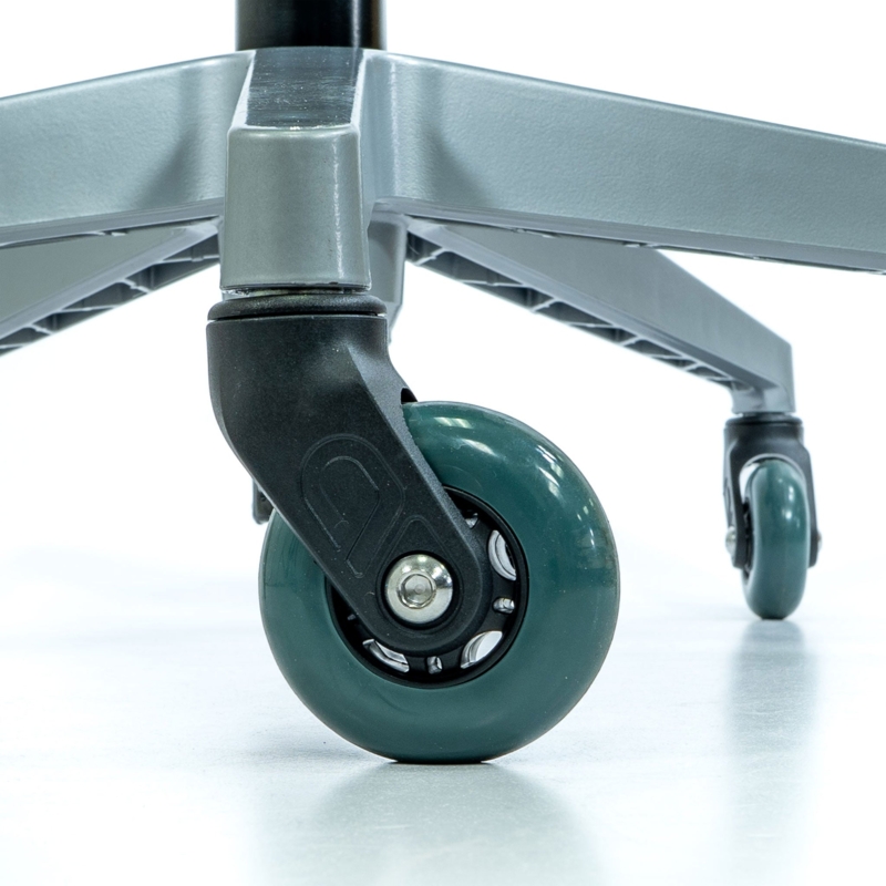 Office Chair Caster Rollerblade Style Translucent Green Floor Safe