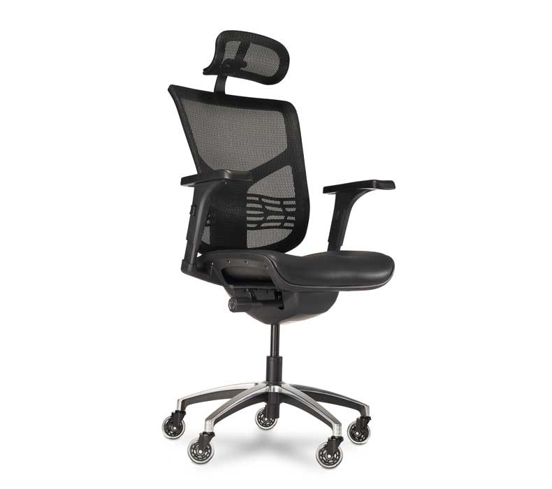 Office Chair Casters Rollerblade Style Transparent Polished Chrome