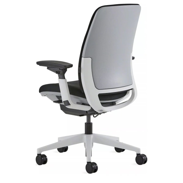 Office Chair Charcoal Fabric Ergonomic Swivel Desk Chair With Arms