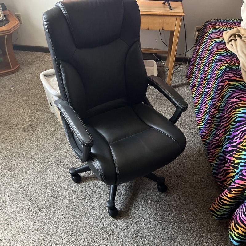 Office Chair Compact Silhouette Breathable Mesh Padded Seat Modern