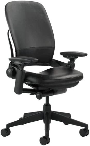 Office Chair Curved Backrest Adjustable T Arms Five Star Base Matte
