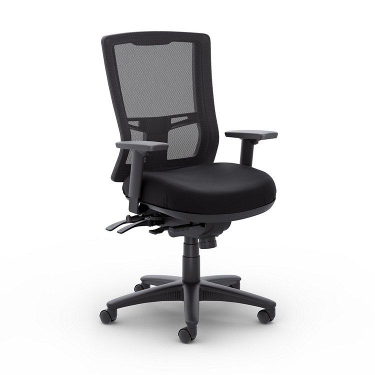 Office Chair, Ergonomic Silhouette & Adjustable Headrest, Mesh Back Design