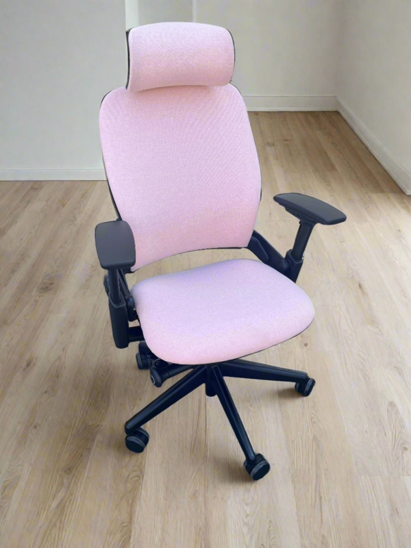 Office Chair Fabric Ergonomic Integrated Headrest Adjustable