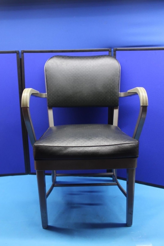 Office Chair Gray Military Style All-Steel Pedestal Base