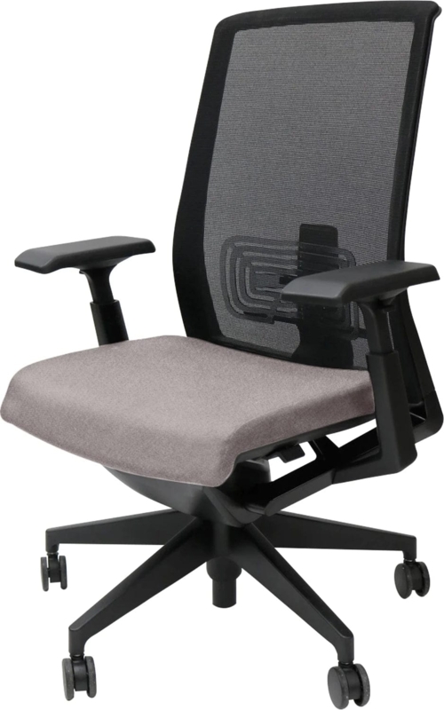 Office Chair Grey Mesh Back with Adjustable Lumbar Support