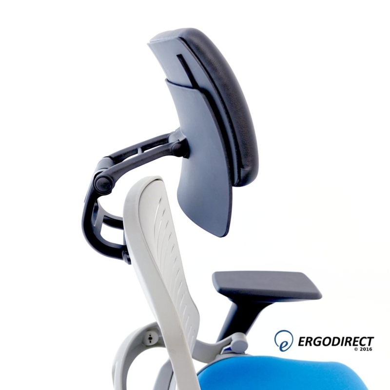 Office Chair Headrest Curved Silhouette Mesh Adjustable Accessory
